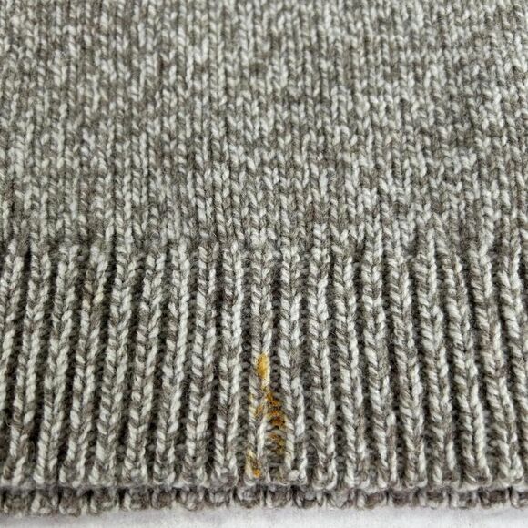 L.L. Bean Mens Lambs Wool Pullover Sweater Siz M Tall 1/4 Button Mock Neck Brown - Picture 11 of 15